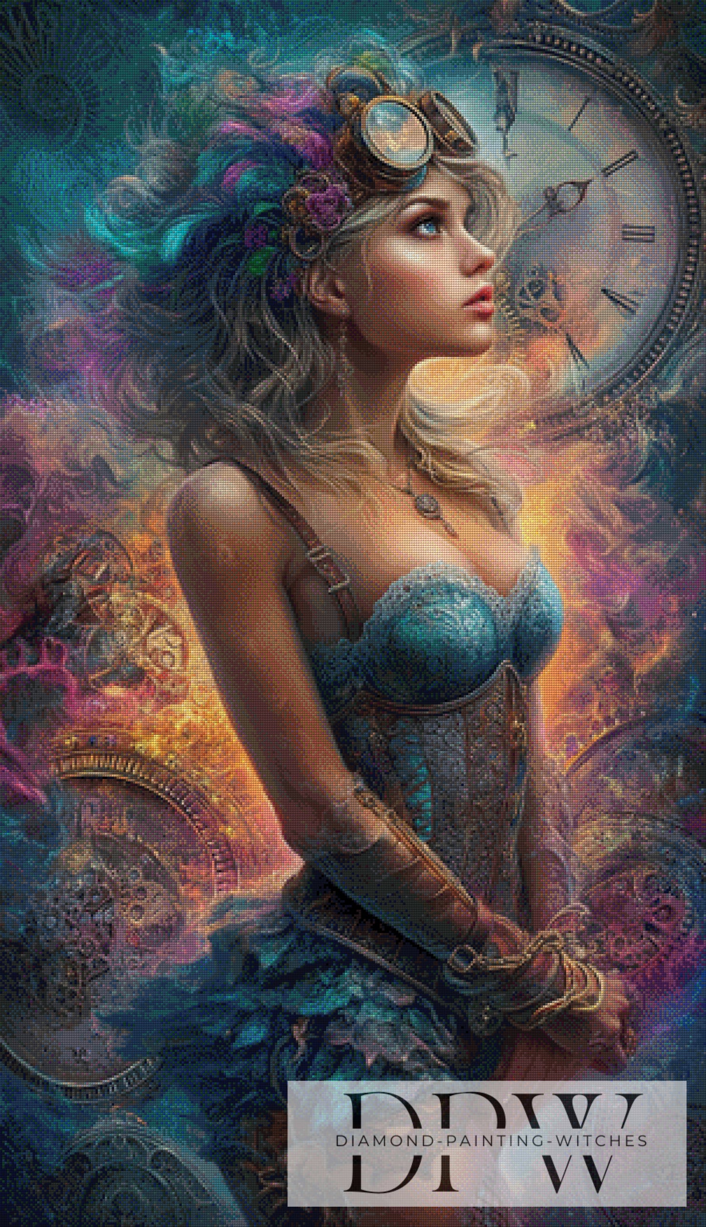 Wasting Time by ellufija 75x130cm mit 230 Farben DPW-3585