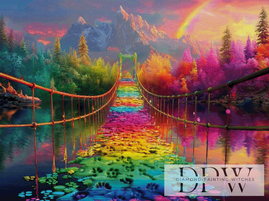Regenbogenbrücke by QN 120x90cm mit 380 Farben DPW-3592