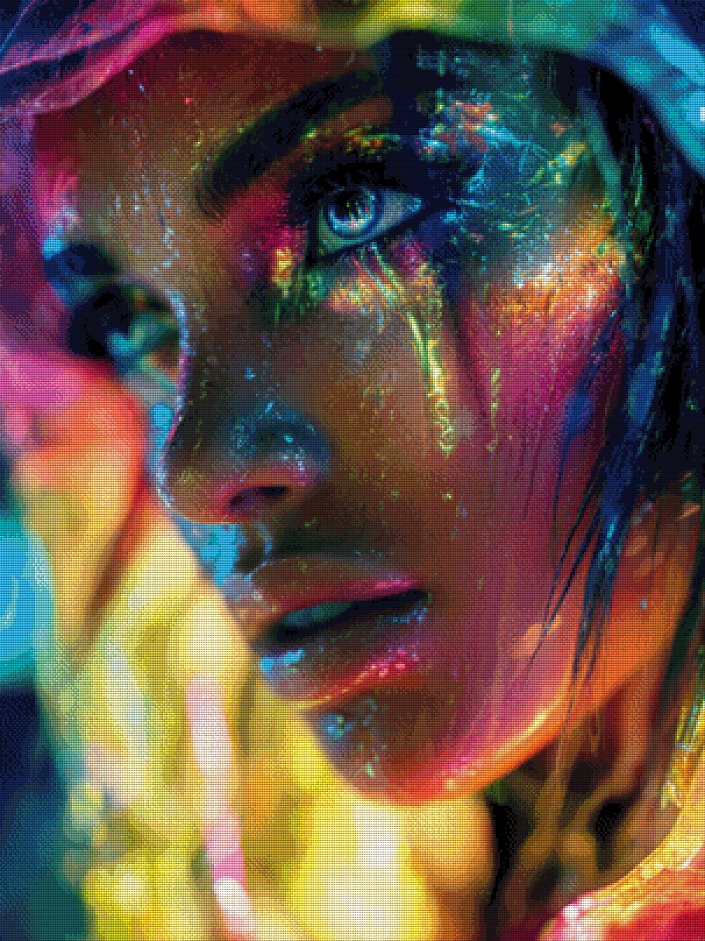 Cold Rain by theA.art 75x100cm mit 380 Farben DPW-3594