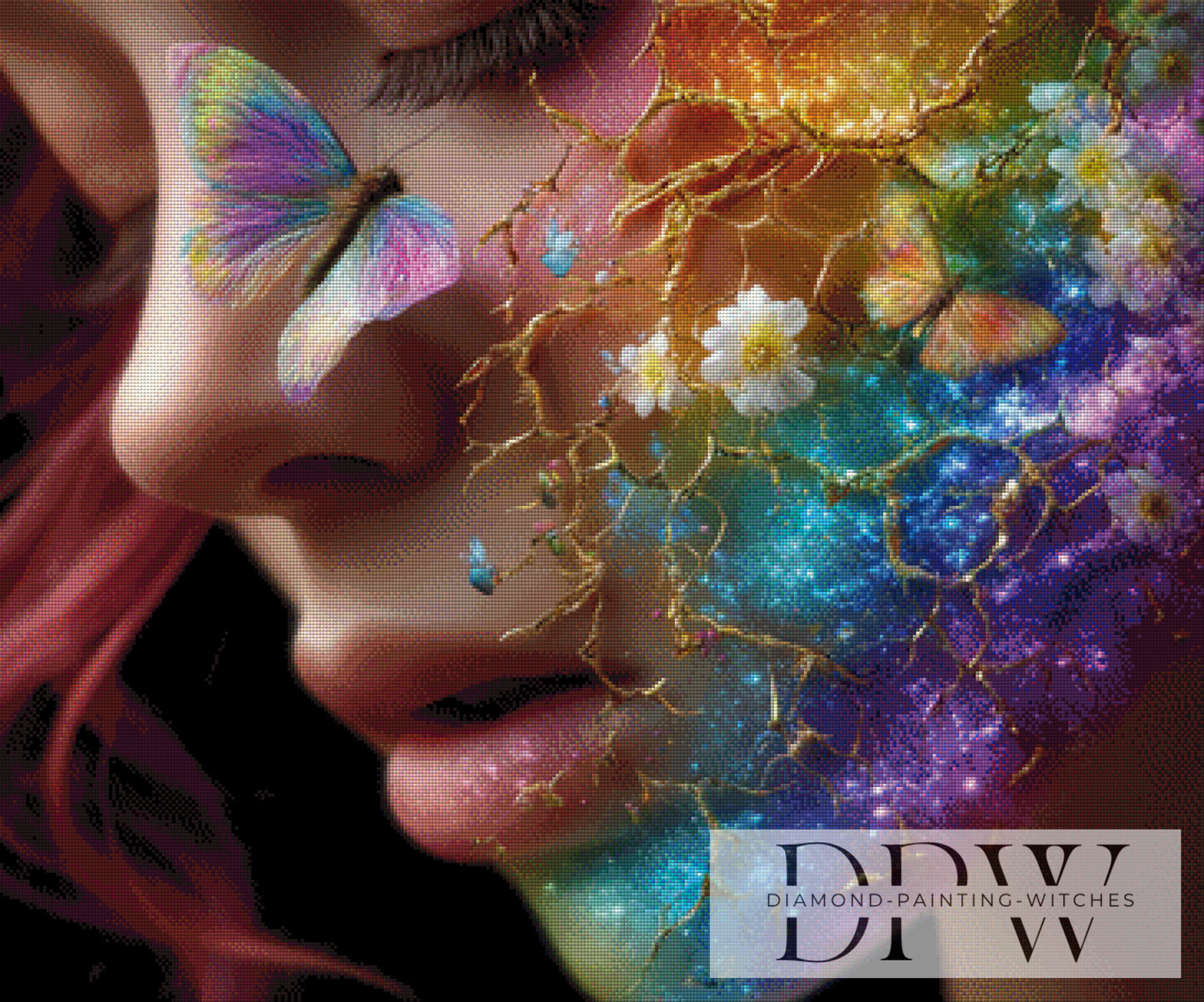 Alles ist verbunden by theA.art 90x75cm mit 330 Farben DPW-3596