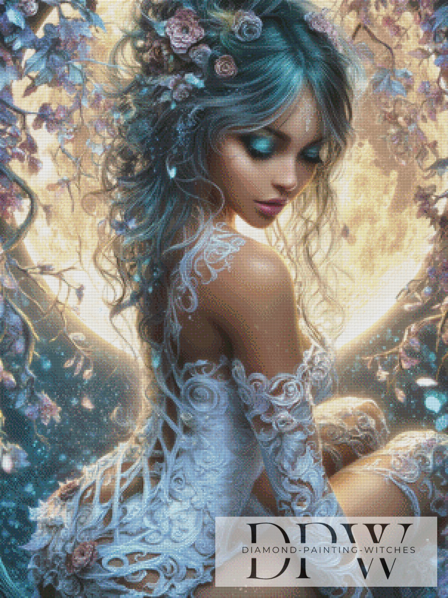 Mondbraut by _Sweet_Loco_AI 75x100cm mit 170 Farben DPW-3599