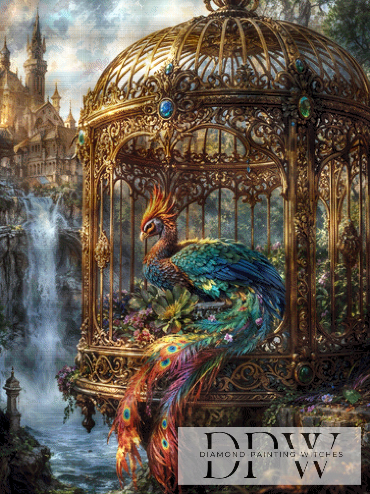 Rainbow Phoenix by Pixxel Pics 90x120cm mit 300 Farben DPW-3602