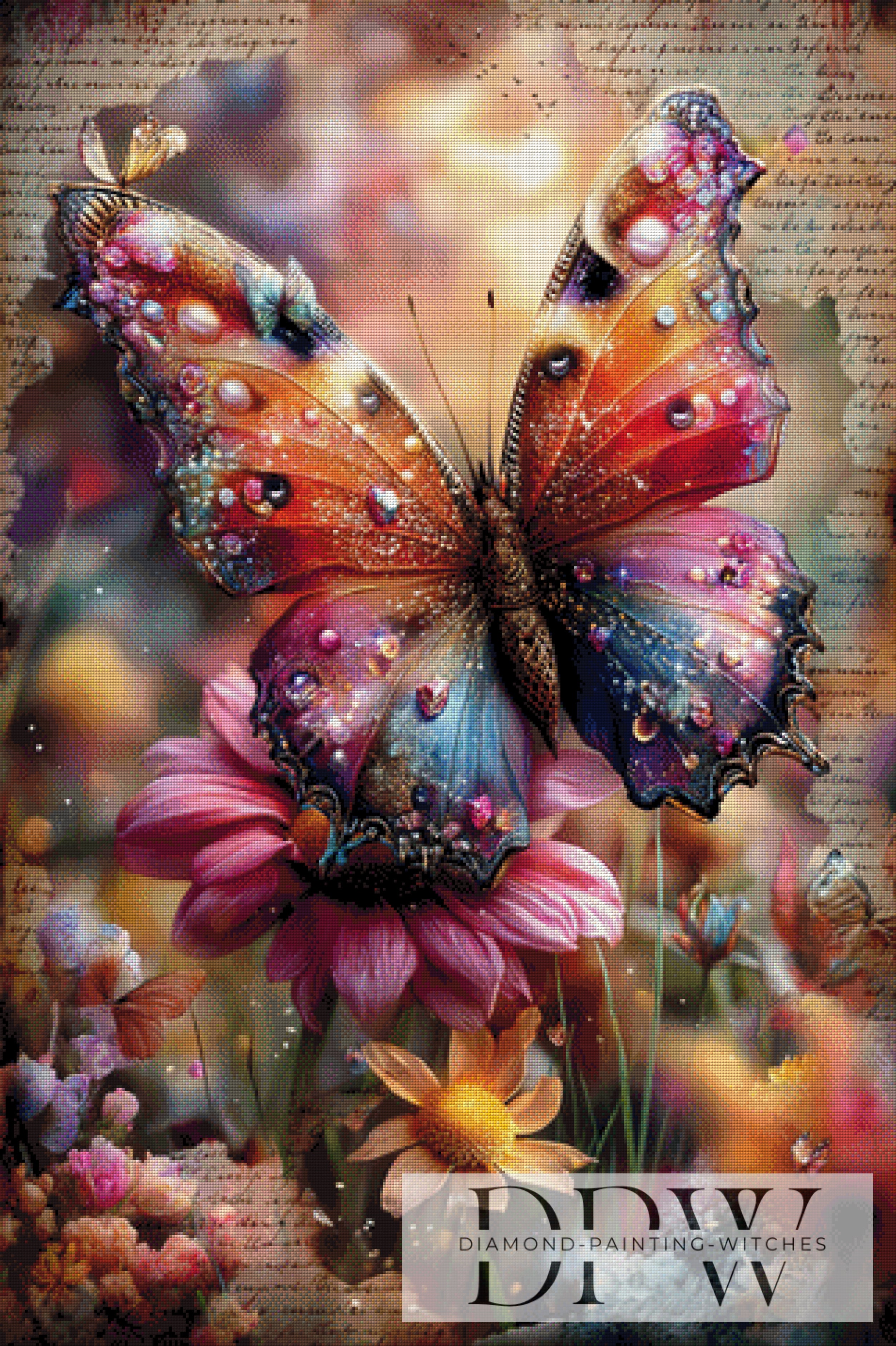 Vintage Schmetterling by ellufija mit 360 Farben