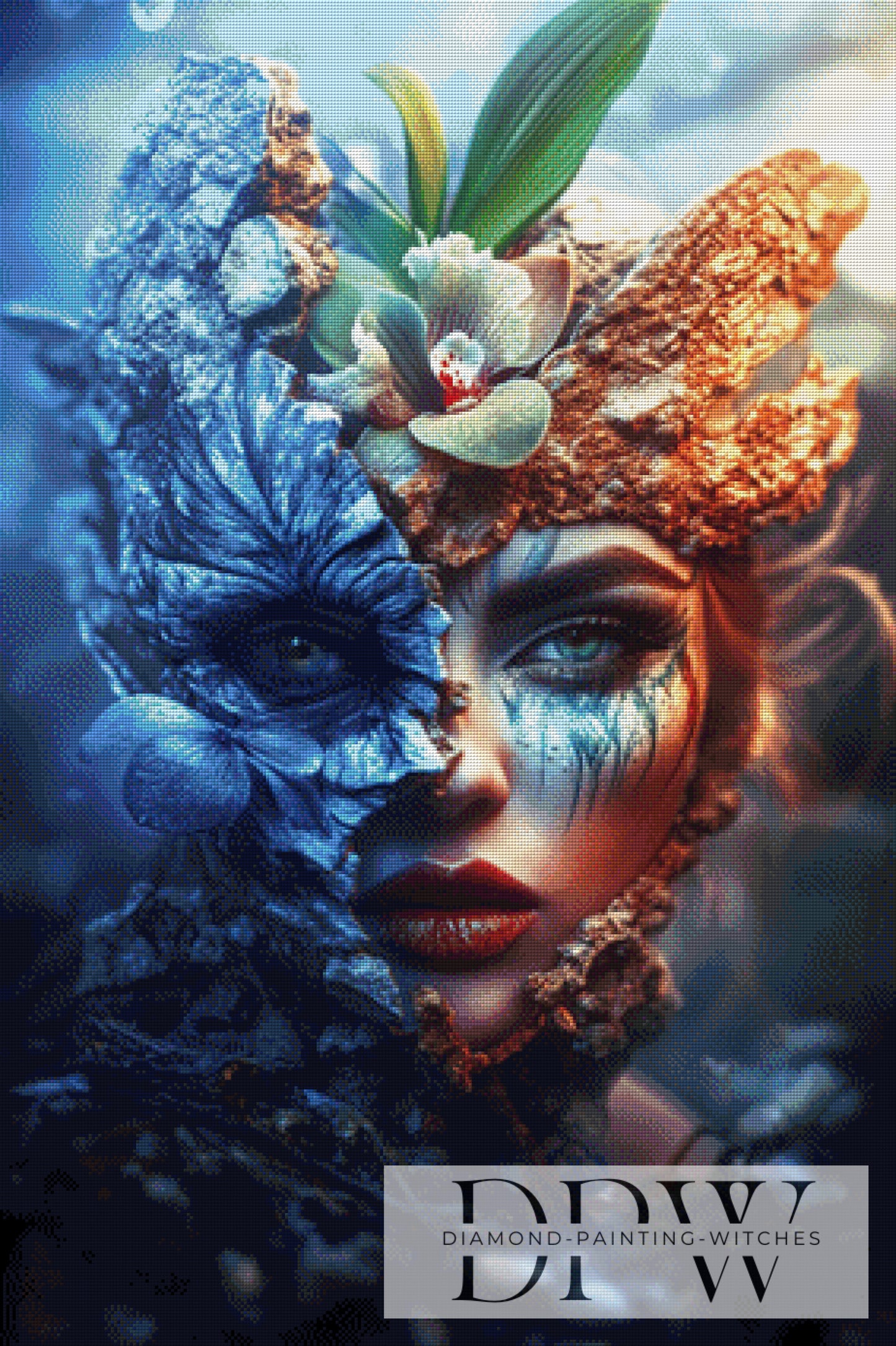 Orchid Witch by Pixxel Pics 70x105cm mit 250 Farben DPW-362