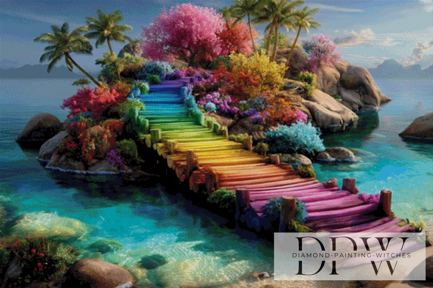 Bunte Insel by QN 120x80cm mit 370 Farben DPW-3651