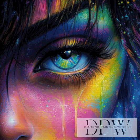 Bunter Blick by _Sweet_Loco_AI 80x80cm mit 333 Farben DPW-3653