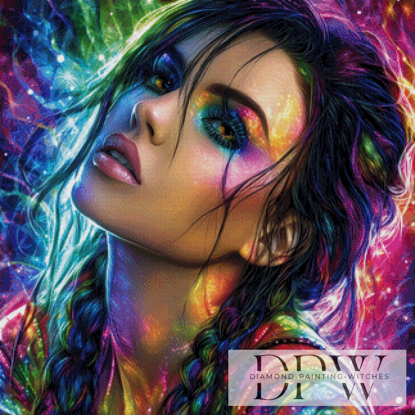 Tanz Extase by _Sweet_Loco_AI 80x80cm mit 350 Farben DPW-3654