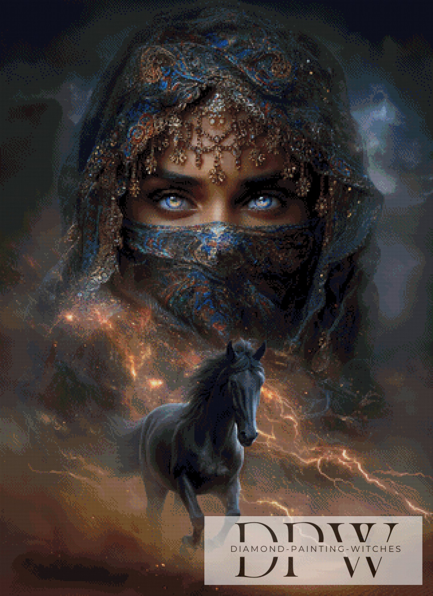 Kraft der Wüste by Maggie 80x110cm mit 160 Farben DPW-3662