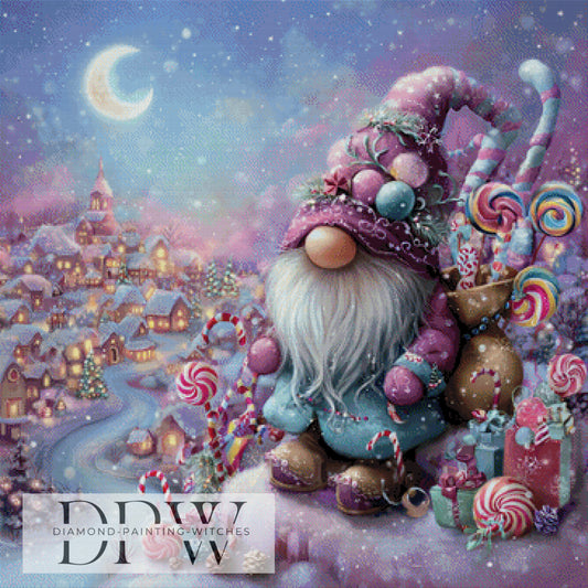 Weihnachtswichtel II by Lisa Morgan 90x90cm mit 270 Farben DPW-3669