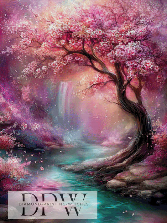 Majestätische Nelkenkirsche by Elly_A.I. 90x120cm mit 260 Farben DPW-3683