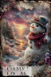 Vintage Schneemann by ellufija mit 240 Farben