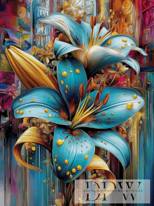 Lilyflare by CleoDora 75x100cm mit 300 Farben DPW-368