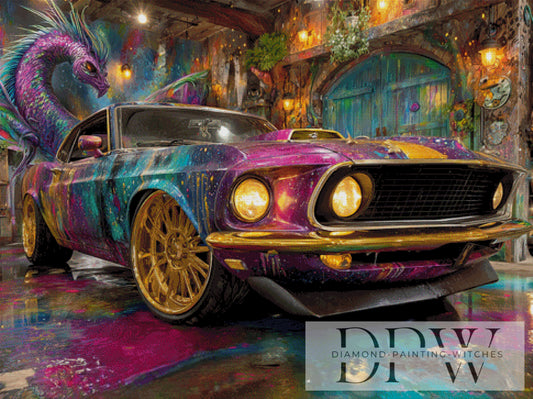 Golden Wheel by Casalla Vendetta 120x90cm mit 360 Farben DPW-3703