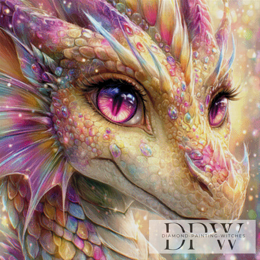 Sparkle Dragon by Casalla Vendetta 80x80cm mit 300 Farben DPW-3705