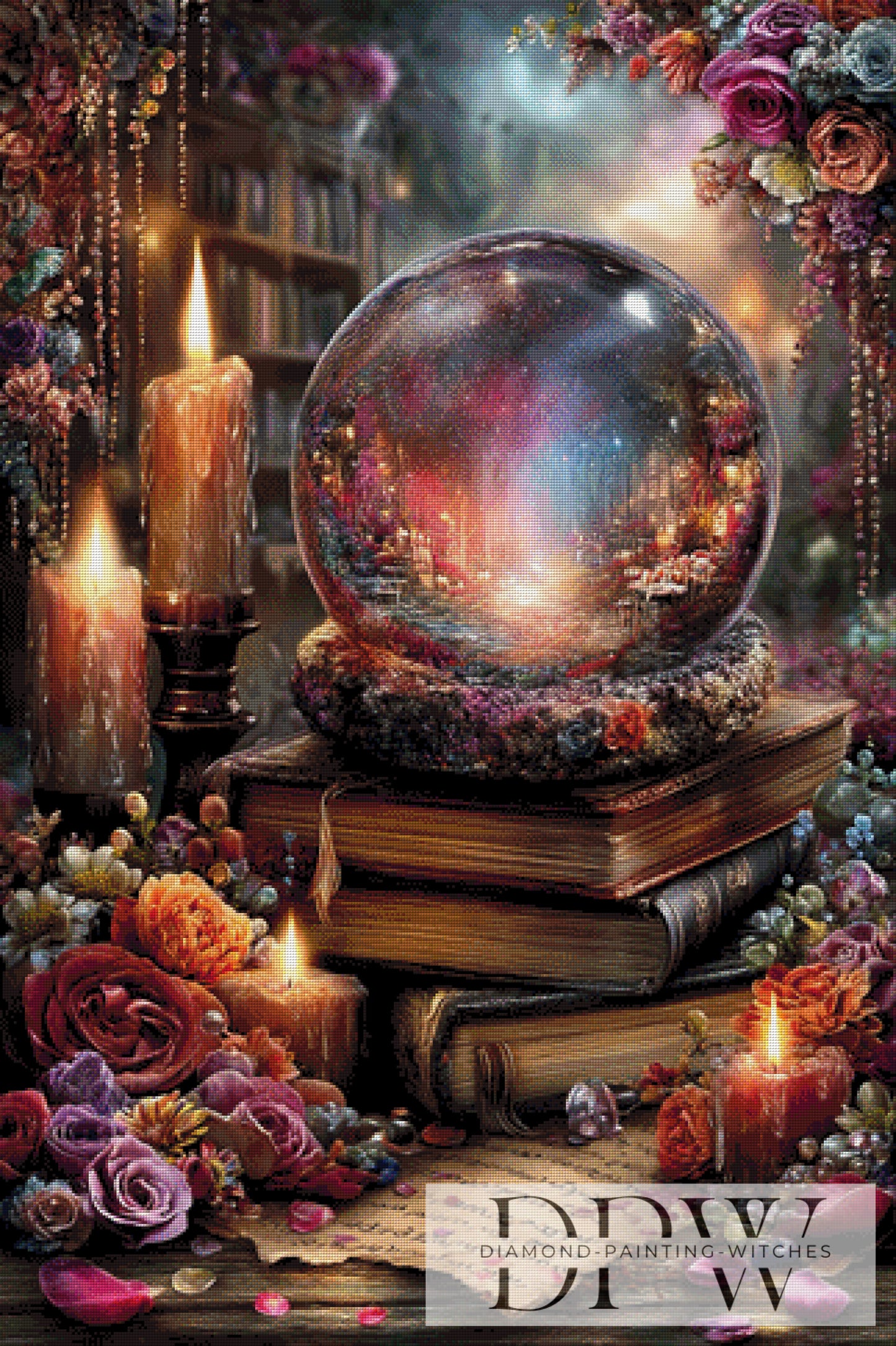 Vintage Zauberkugel by ellufija 80x120cm mit 320 Farben DPW-3729