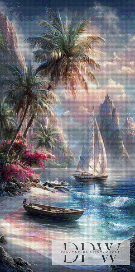 Karibischer Traum by ellufija 60x120cm mit 260 Farben DPW-3742