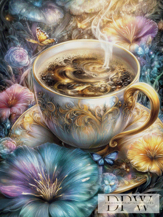 Kaffeezeit by _Sweet_Loco_AI 75x100cm mit 270 Farben DPW-3747