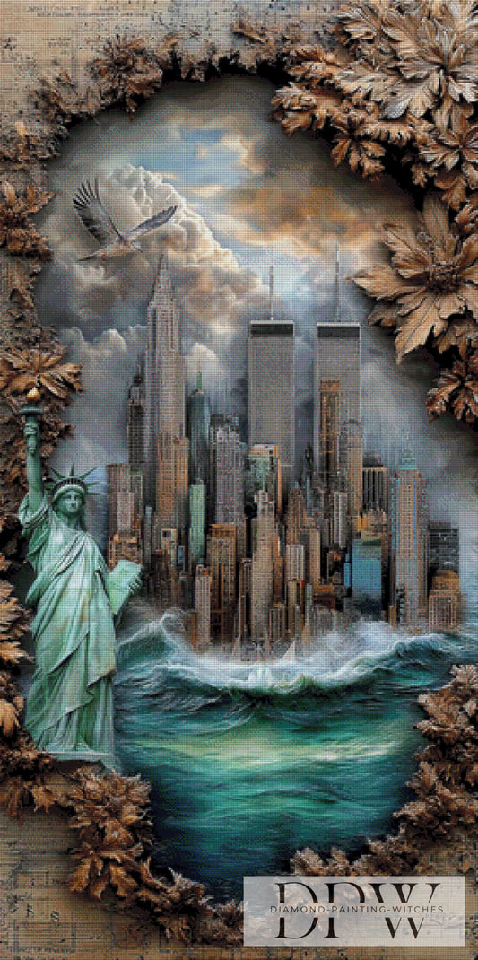 Manhatten II by Elly_A.I. 70x140cm mit 190 Farben DPW-3750