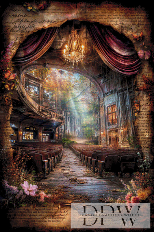 Vintage Das letzte Schauspiel by ellufija 80x120cm mit 280 Farben DPW-3769