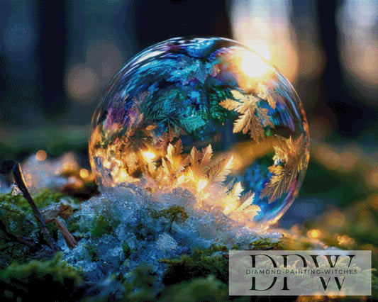 Frosty Bubble by theA.art 100x80cm mit 300 Farben DPW-3770