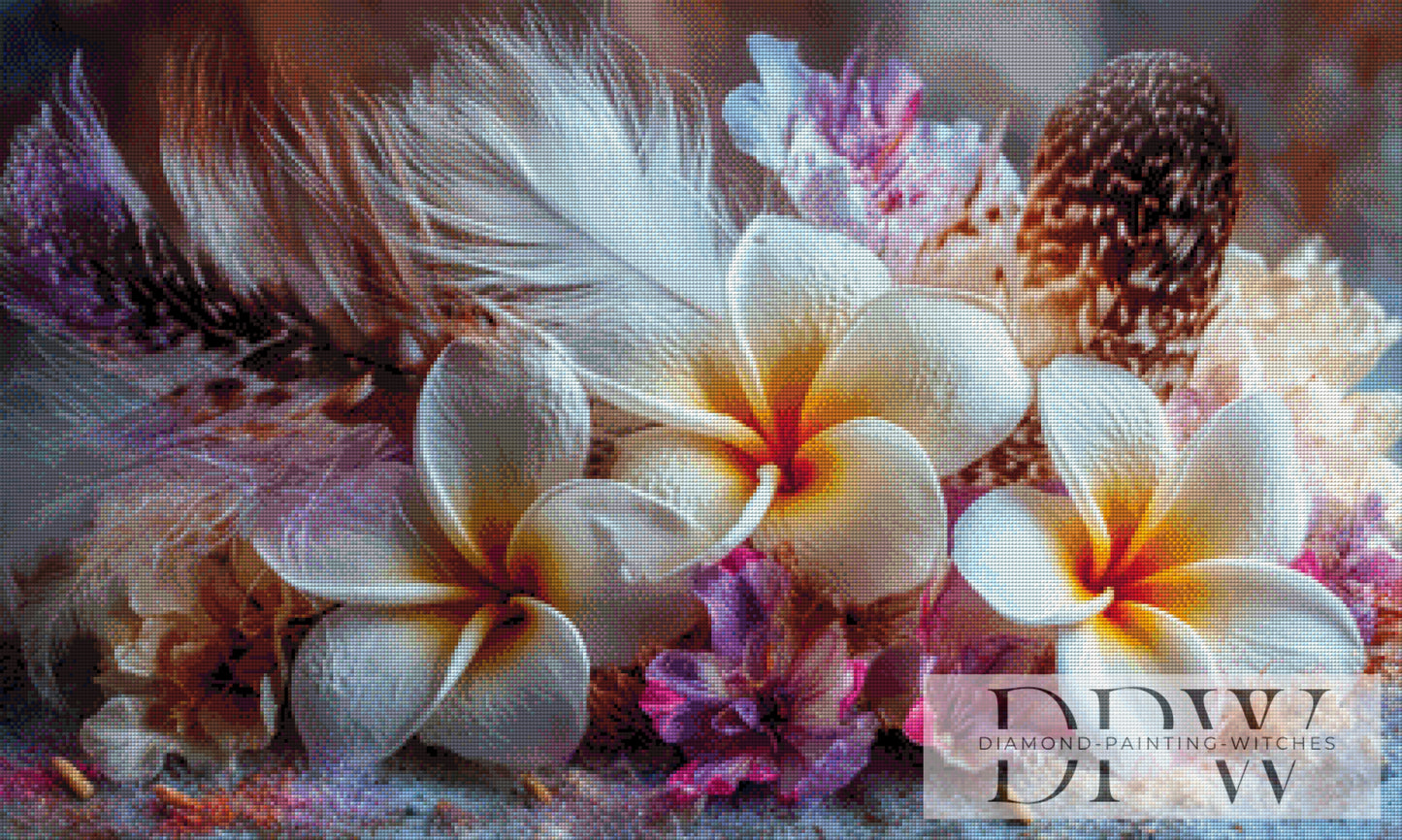 Kuss der Inselblüten by theA.art 100x60cm mit 230 Farben DPW-3771