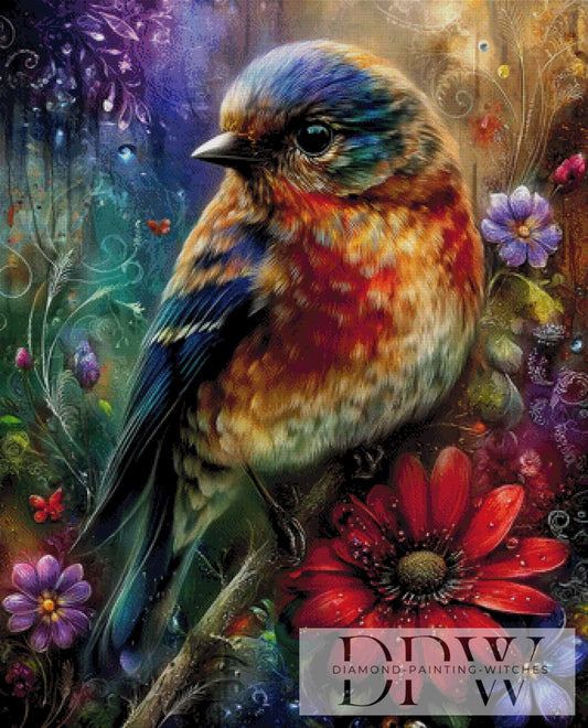 Buntpieps by Elly_A.I 85x105cm mit 350 Farben DPW-3789