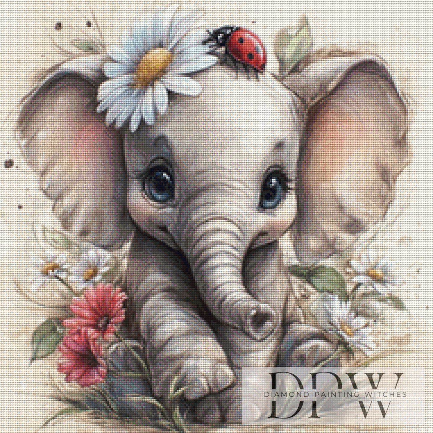 Stampfi by _Sweet_Loco_AI 60x60cm mit 135 Farben DPW-3793