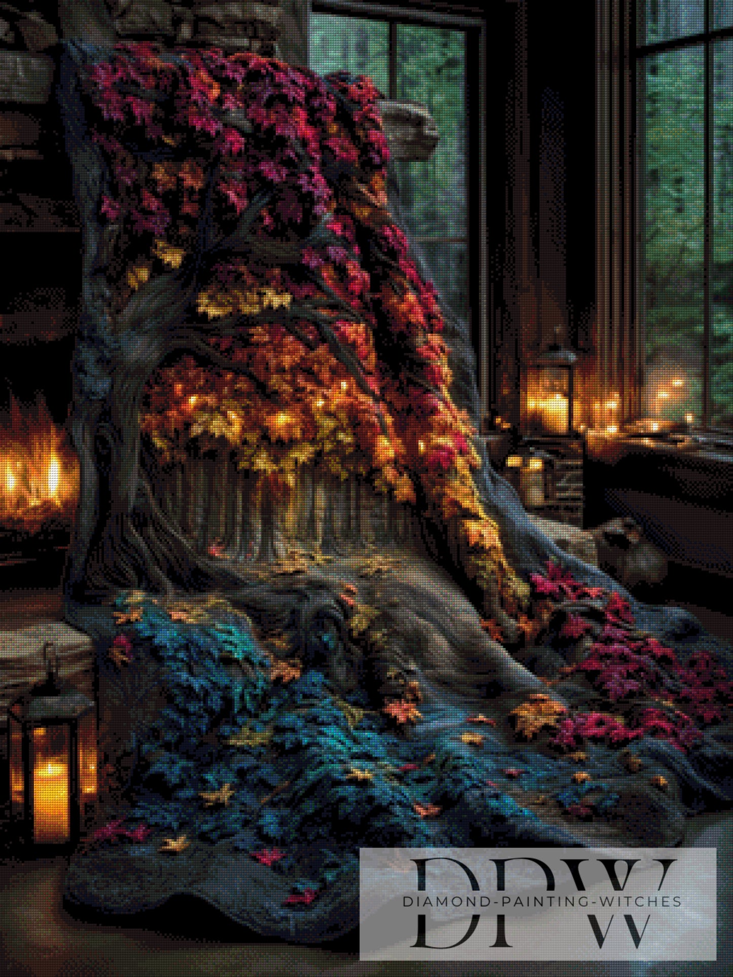 Flüsterlaub by QN 75x100cm mit 220 Farben DPW-3805