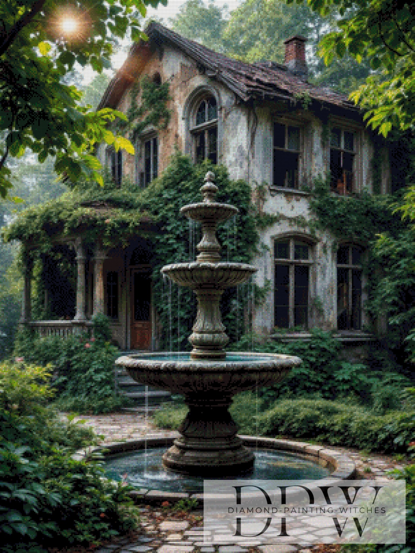 Lost Springbrunnen by QN 75x100cm mit 180 Farben DPW-3807