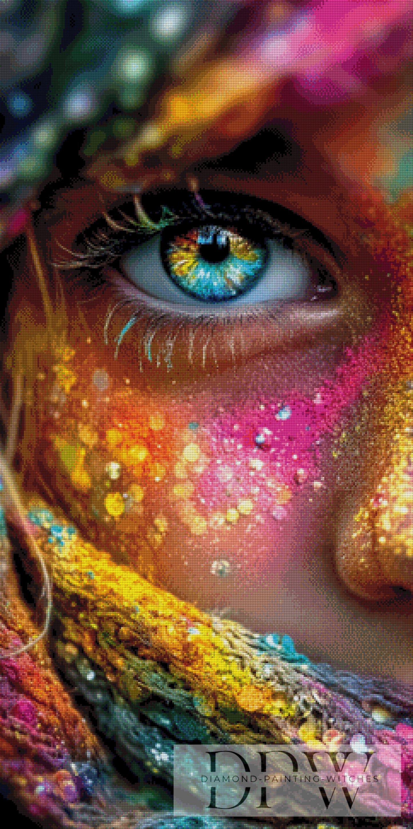 Regenbogen Rebecca by CreatiVart 60x120cm mit 360 Farben DPW-380