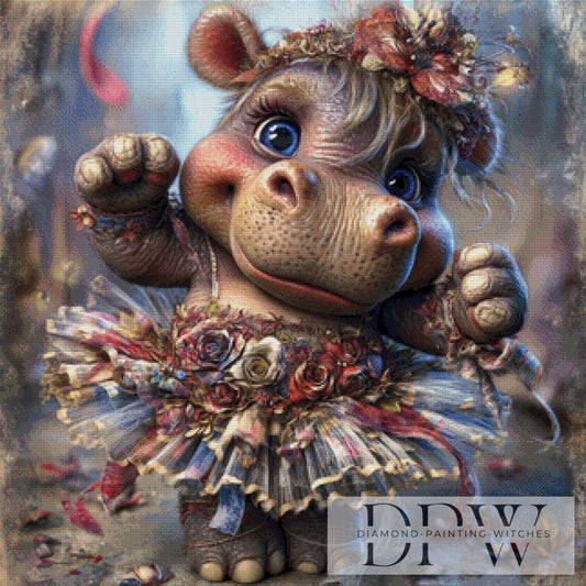 Hippolette by CreatiVart 80x80cm mit 200 Farben DPW-3813