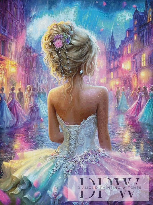 Verregneter Abend by Elly_A.I. 90x120cm mit 330 Farben DPW-2865