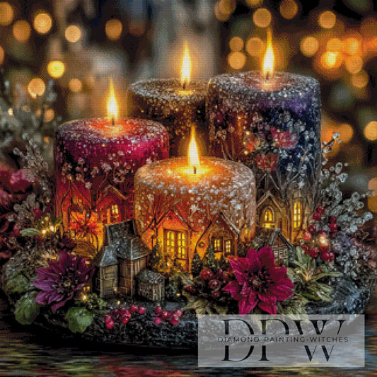 Vierter Advent by Casalla Vendetta 80x80cm mit 240 Farben DPW-3885