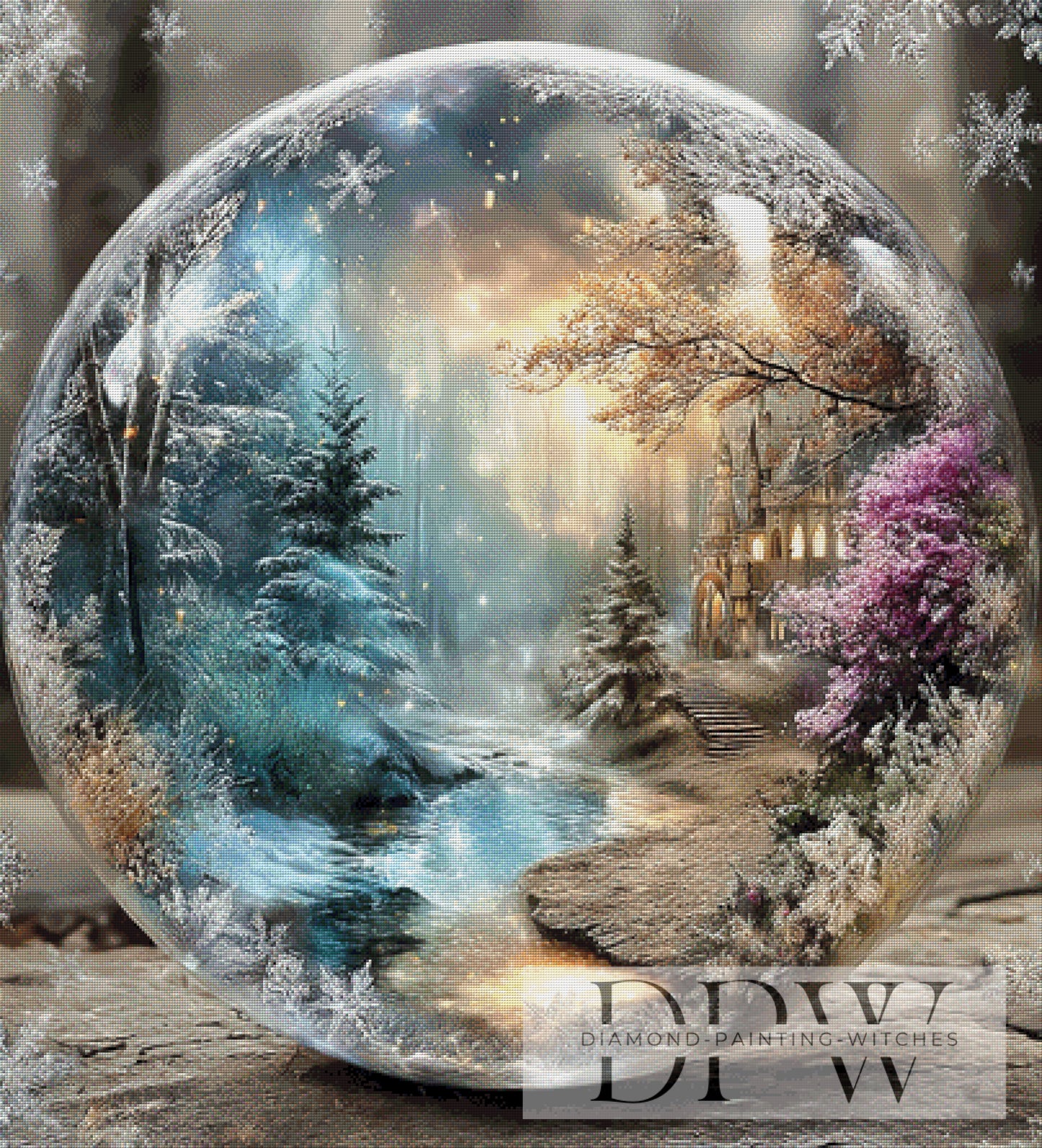 Zauberhafte Lichtung by Elly_A.I. 100x110cm mit 210 Farben DPW-3892