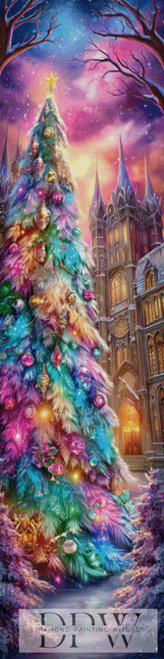 Fröhliche Weihnachten by Sweet_Loco_AI 40x160cm mit 370 Farben DPW-3901