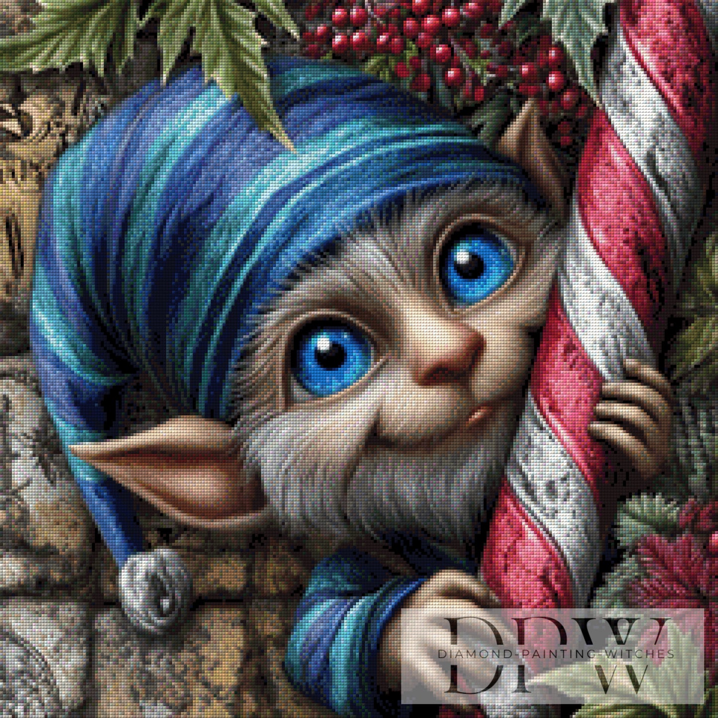 Der kleine Gnom by Sweet_Loco_AI 60x60cm mit 200 Farben DPW-3902