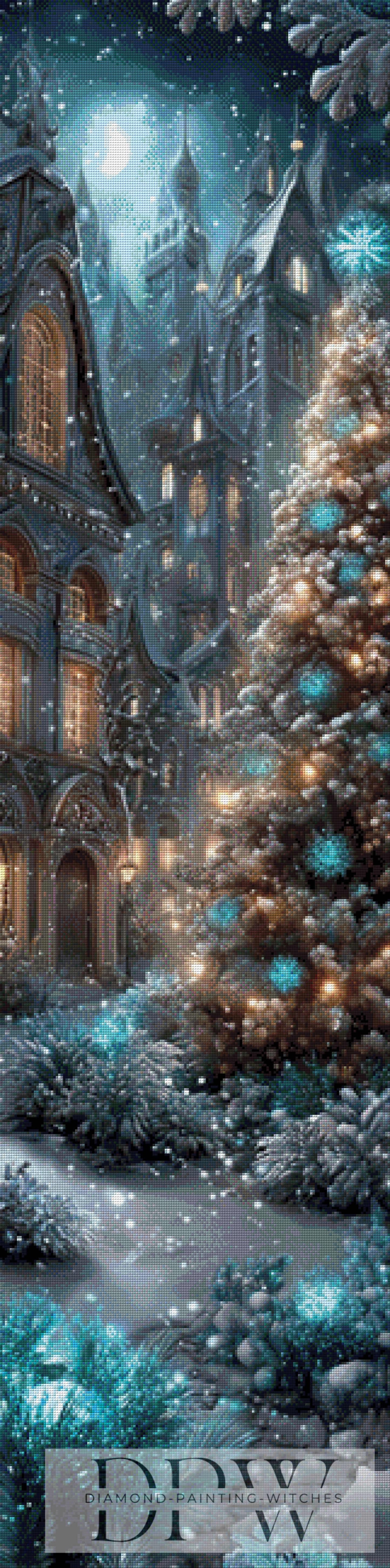 Weihnachtszeit by Sweet_Loco_AI 40x160cm mit 160 Farben DPW-3903