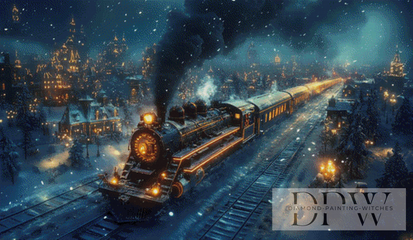 Winterzug by ellufija 120x70cm mit 200 Farben DPW-3913