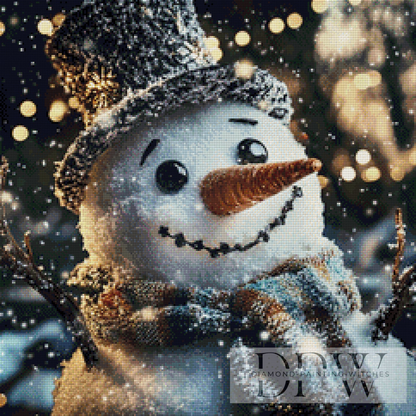 Snowman by Pixxel Pics 60x60cm mit 160 Farben DPW-3916