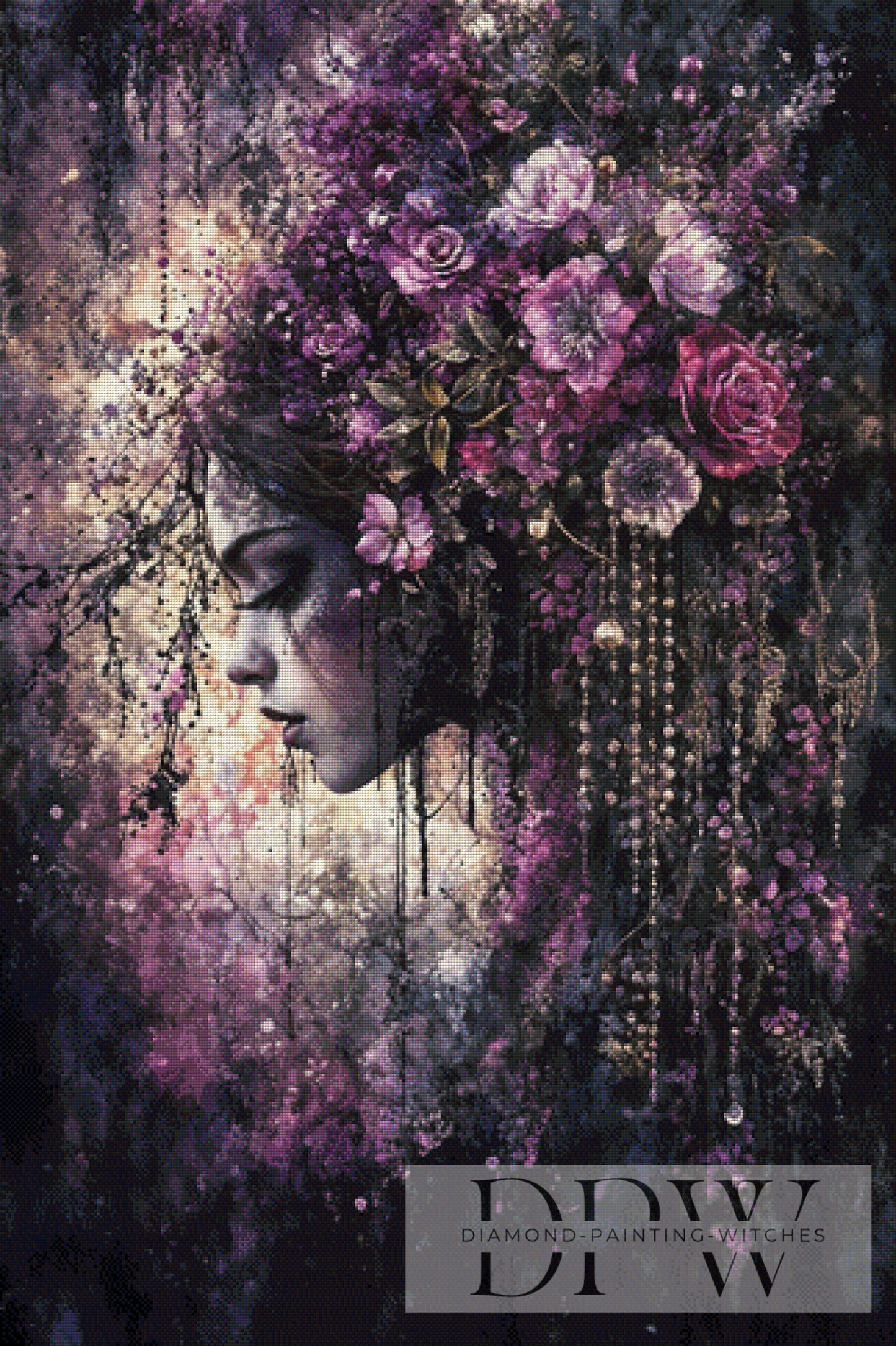 Purple Gaze by Pixxel Pics 80x120cm mit 135 Farben DPW-3924