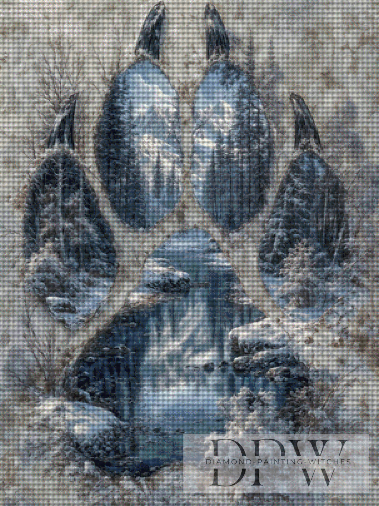 Winter Footprint by Pixxel Pics 75x100cm mit 70 Farben DPW-3933