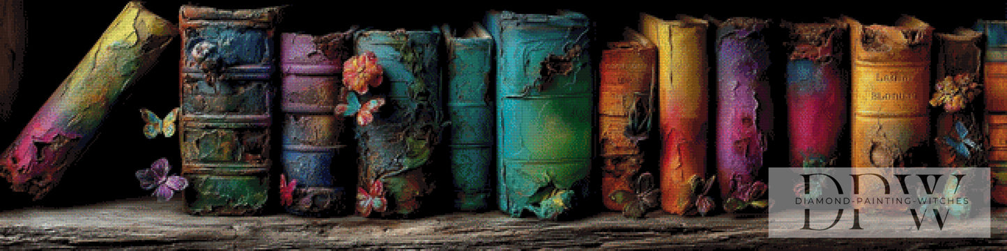 Die magischen Hexenbücher by QN 160x40cm mit 260 Farben DPW-3943