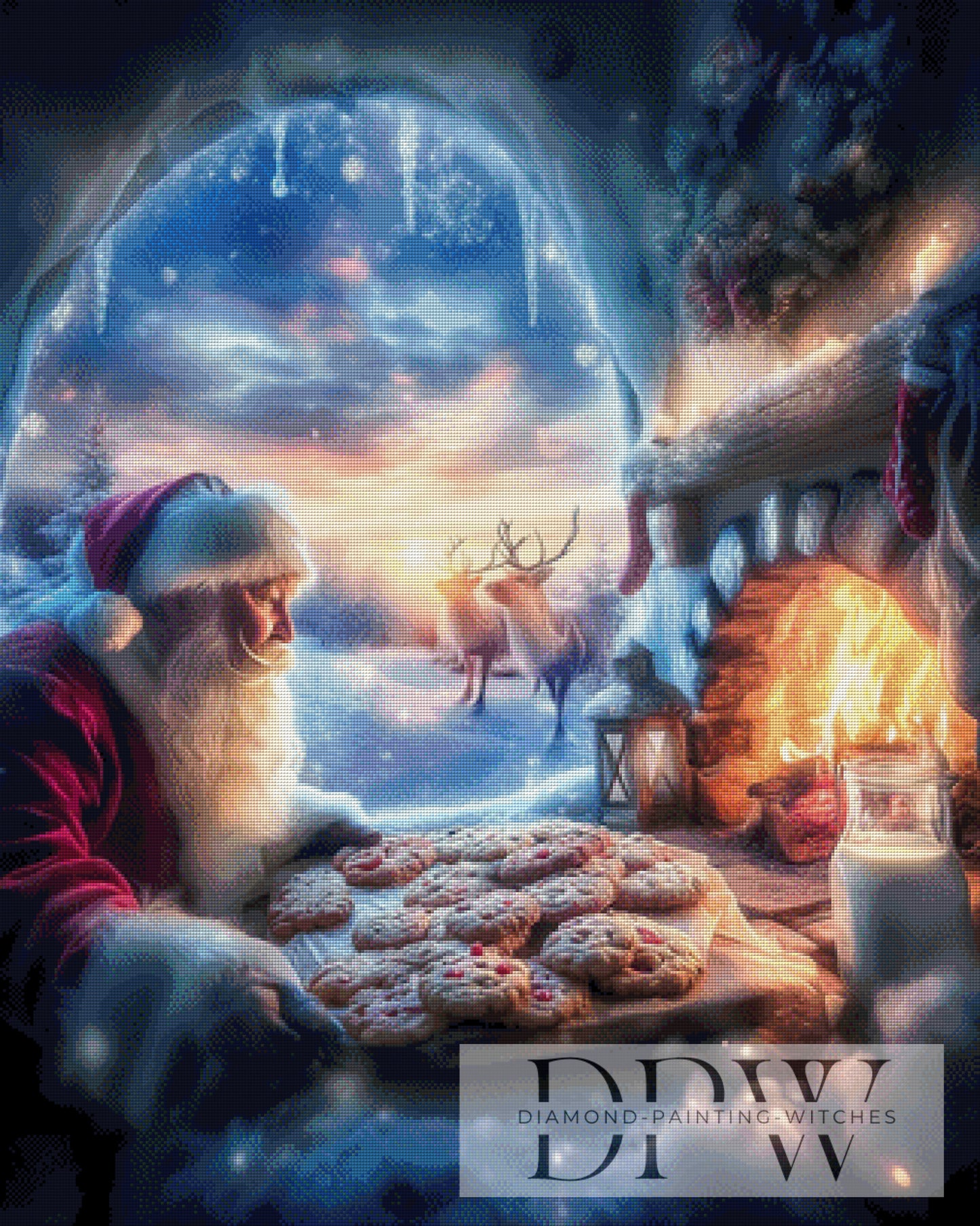 Bei der Arbeit by ellufija 80x100cm mit 240 Farben DPW-3946