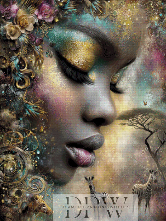 Savannara by Elly_A.I 75x100cm mit 210 Farben DPW-3956