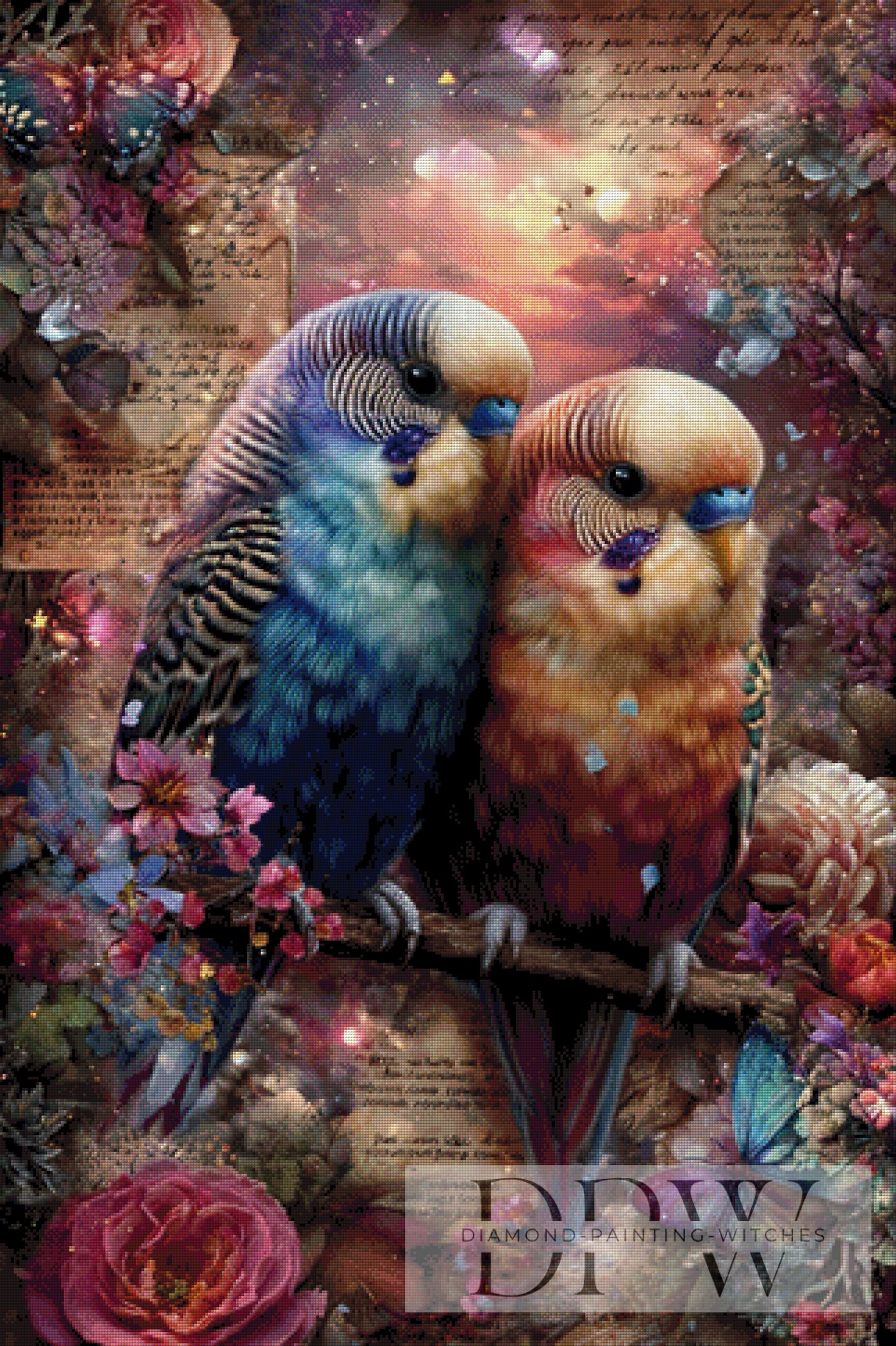 Vintage Sammy & Susi by ellufija 80x120cm mit 290 Farben DPW-3979