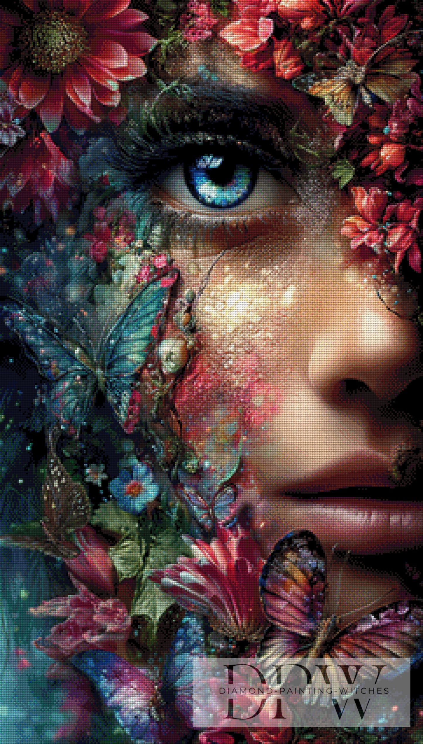 Auraflora by ellufija 60x105cm mit 310 Farben DPW-4003