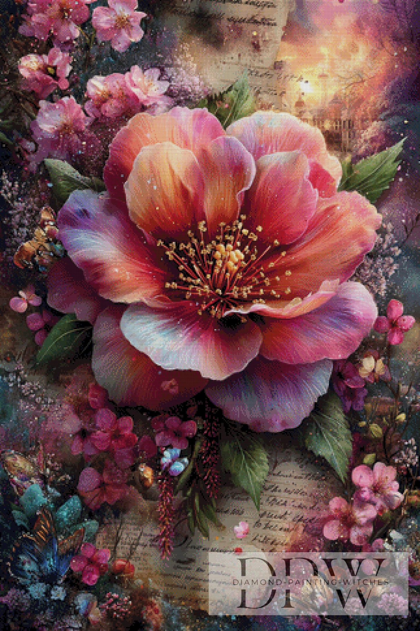 Die Blüte der Erinnerung by ellufija 80x120cm mit 320 Farben DPW-4005