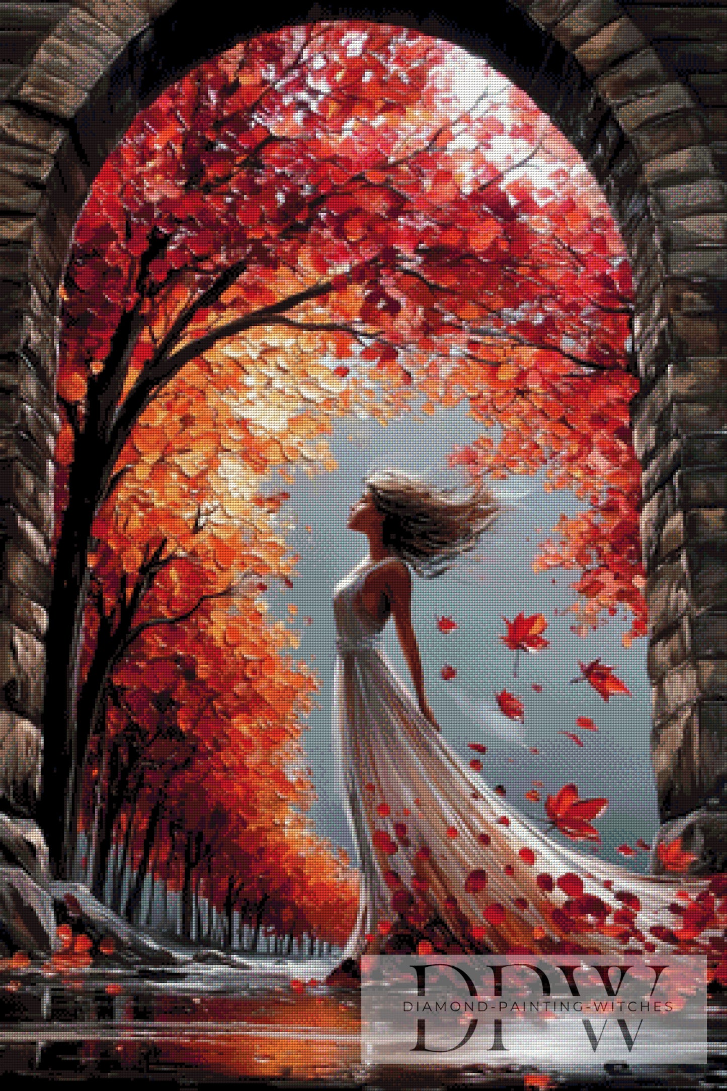 Die Braut des Herbstes by QN 70x105cm mit 210 Farben DPW-4016