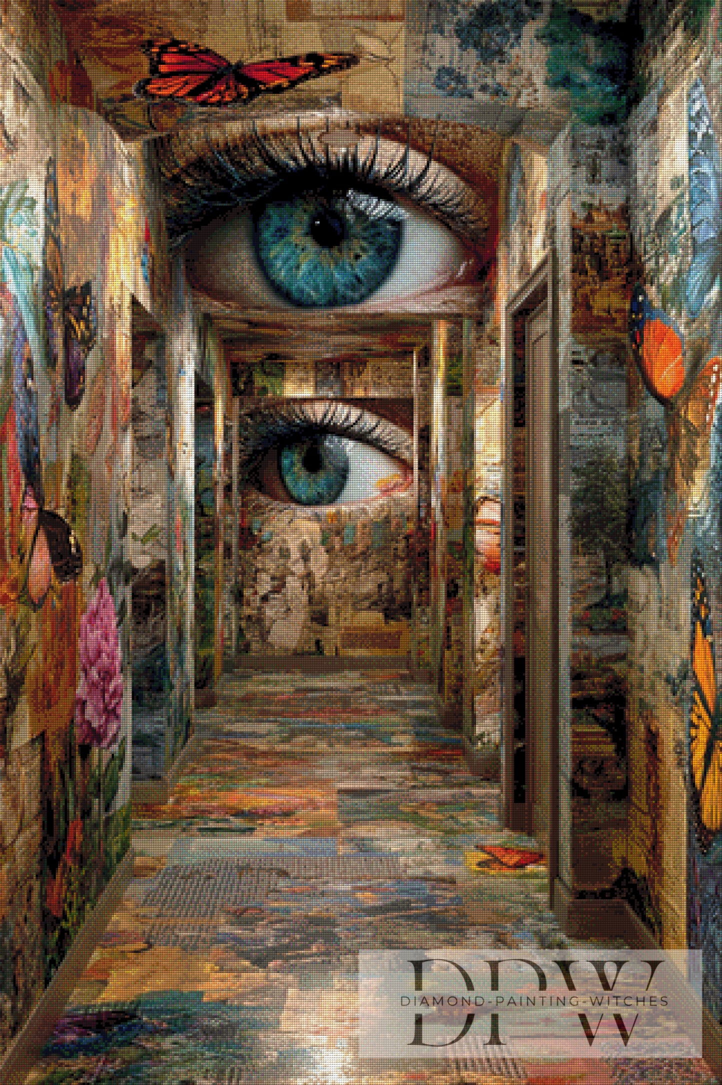 Surreal Floor by Moonlight 80x120cm mit 290 Farben DPW-4035