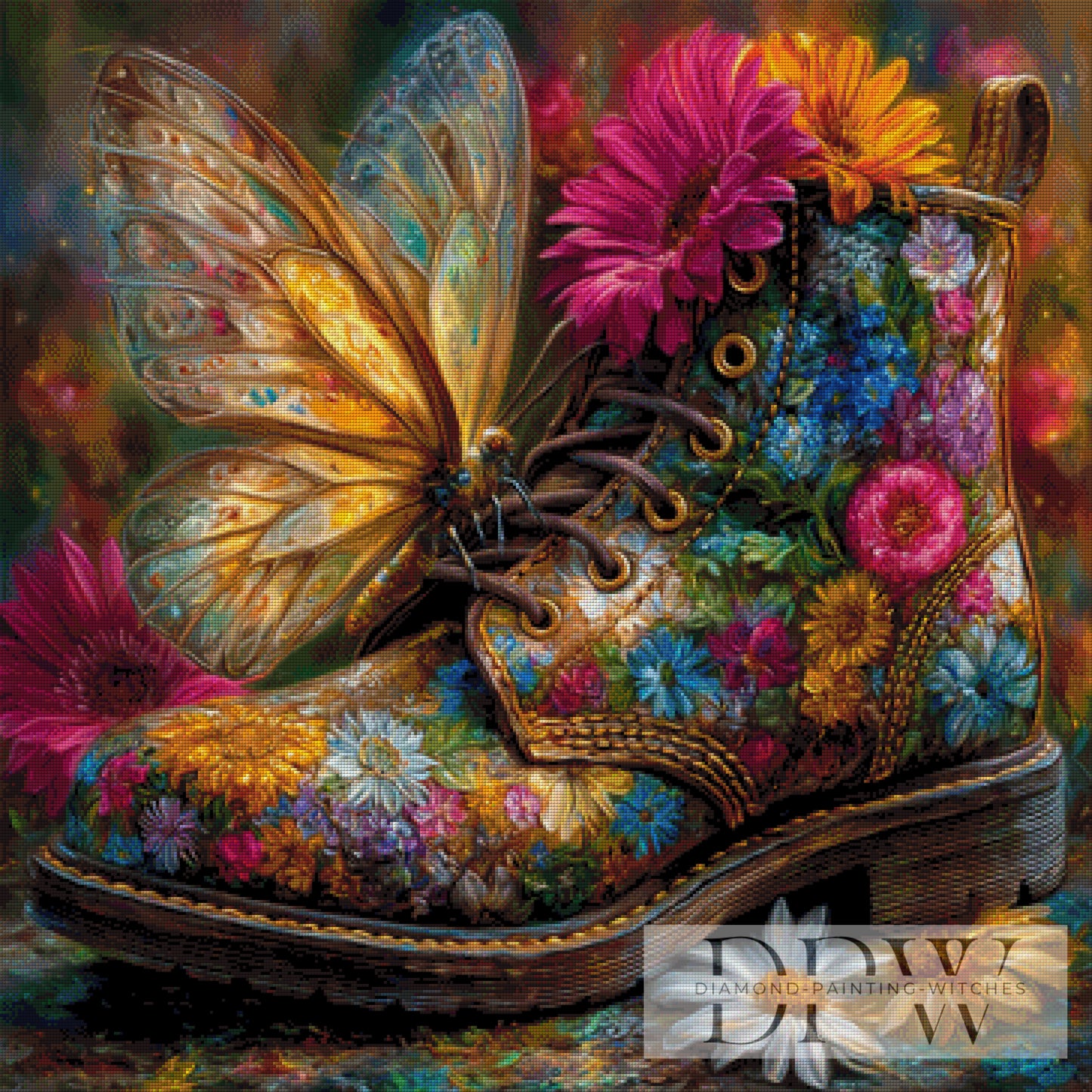 Flower Boot by Casalla Vendetta 90x90cm mit 350 Farben DPW-4043